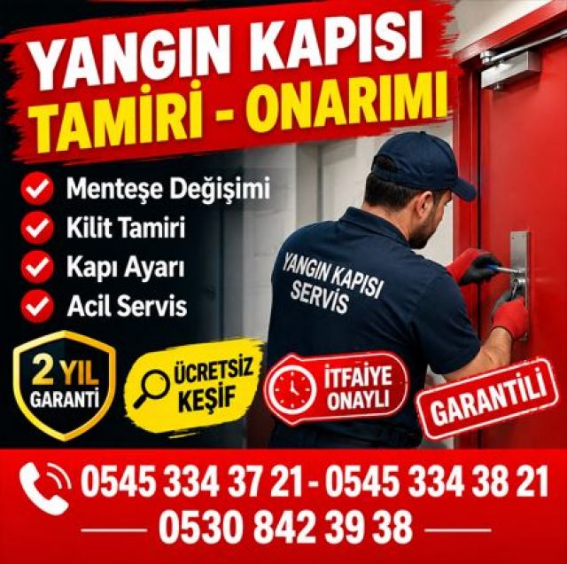 Yangın Kapısı Tamiri | İstanbul Profesyonel Bakım ve Onarım